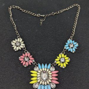 Flower Colorful Pastel Necklace 🌸🌼💙
